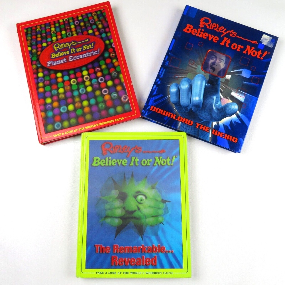 Lot of 3 RIPLEY'S BELIEVE IT OR NOT! Books 2005, 2007, 2012